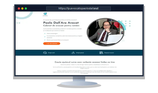 Landing page Avvocato Paolo Dallara lead rapido
