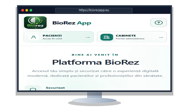 BioRez App – Portal pacienți și administrare cabinete