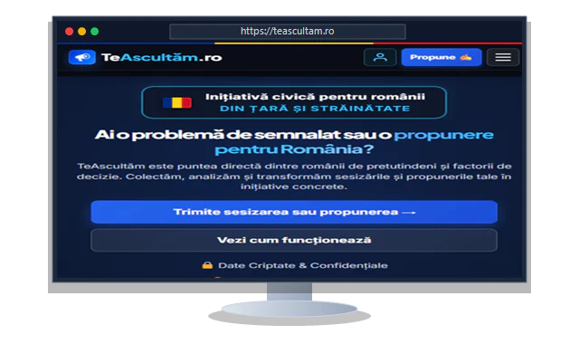 TeAscultam.ro Platforma Civica