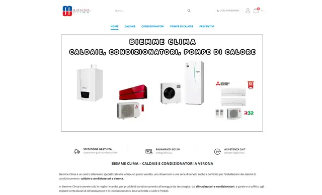 Negozio online climatizzatori e caldaie – BiemmeClima – Vendita e assistenza